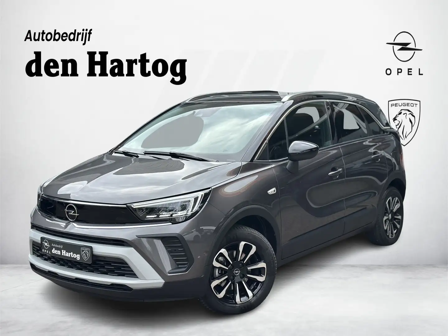 Opel Crossland 1.2 Turbo Elegance Panorama dak/ECC/Dodehoek senso Grijs - 1