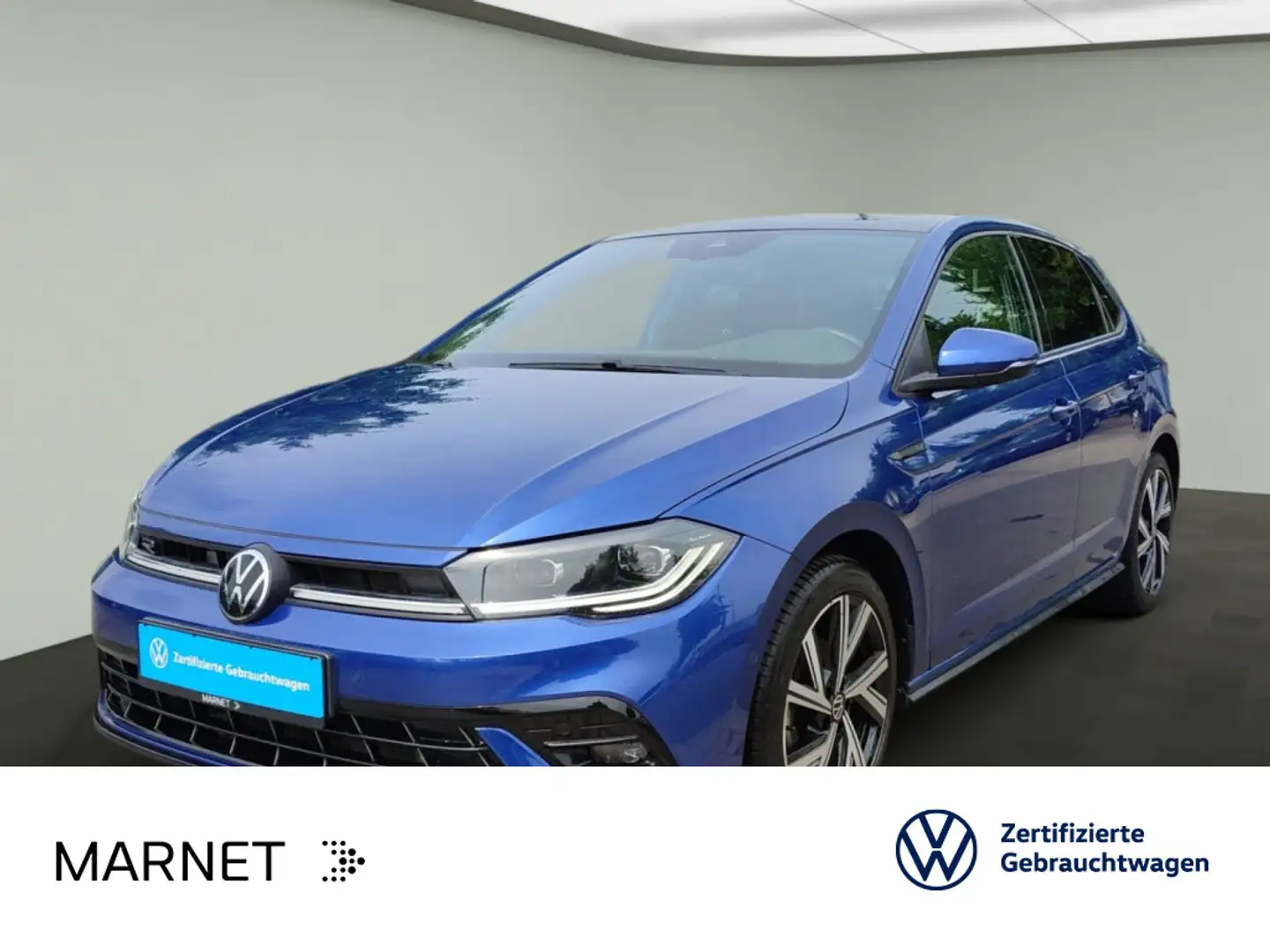 Volkswagen Polo 1.0 TSI DSG R-Line*NAVI* Pano*Kamera* ACC*K Blauw - 1