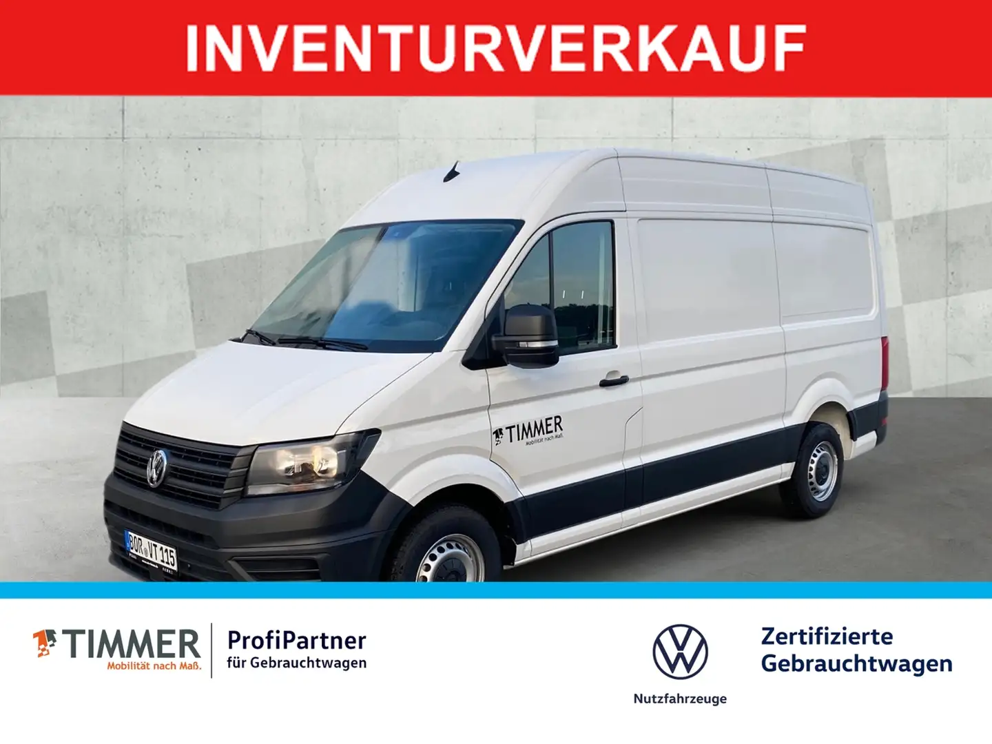 Volkswagen Crafter 35 Hochraum-Kastenwagen MR*CLIMA*LICHT-U- Weiß - 1