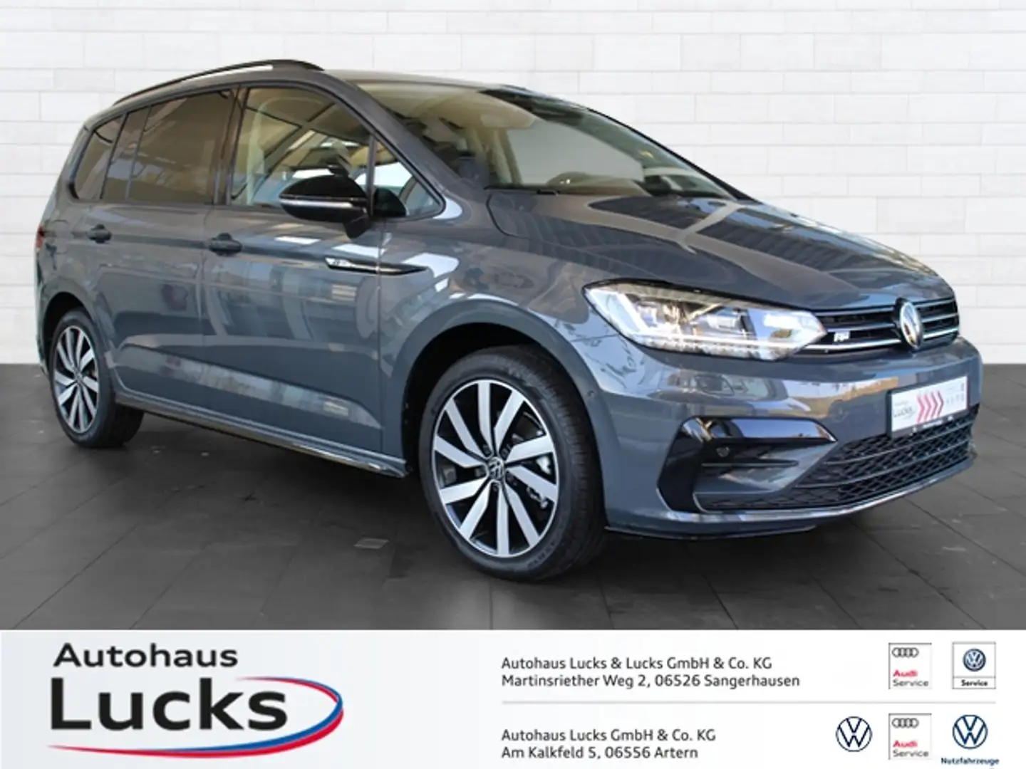 Volkswagen Touran R-Line 1,5 l TSI DSG AHK NAVI LED Gris - 1