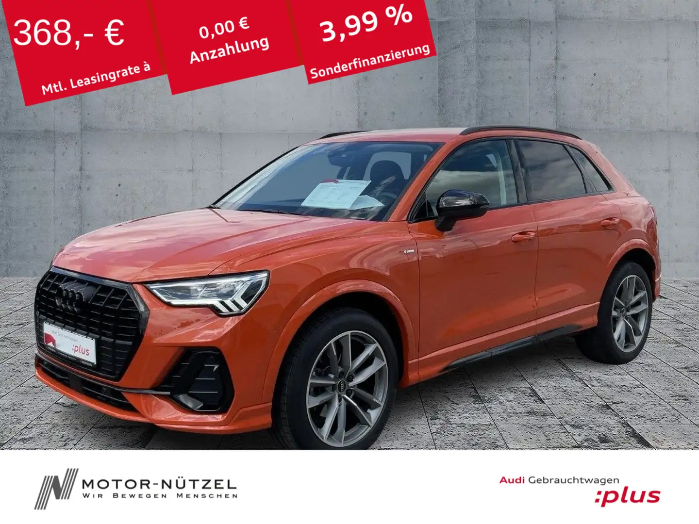 Audi Q3 35 TFSI S-TR S-LINE LED+2xPDC+GRA+AHK+SHZ+19" Orange - 1