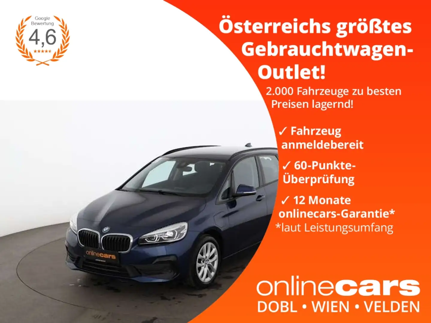 BMW 225 xe Active Tourer Advantage Aut LED NAVI RADAR Albastru - 1