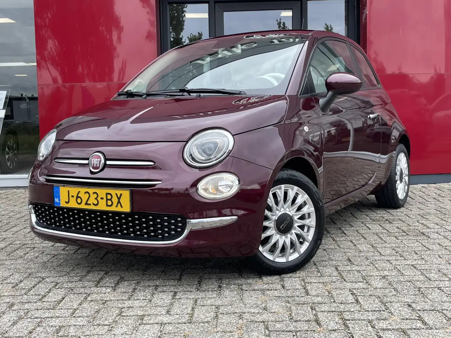 Fiat 500 1.0 Hybrid Lounge | Apple/Android carplay| Cruise Rood - 2
