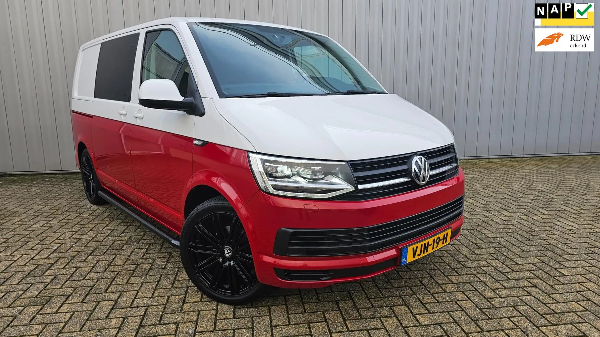 Volkswagen Transporter 2.0 TDI DC. 6 Pers !! Highline LED,Automaat.Nieuws Weiß - 1