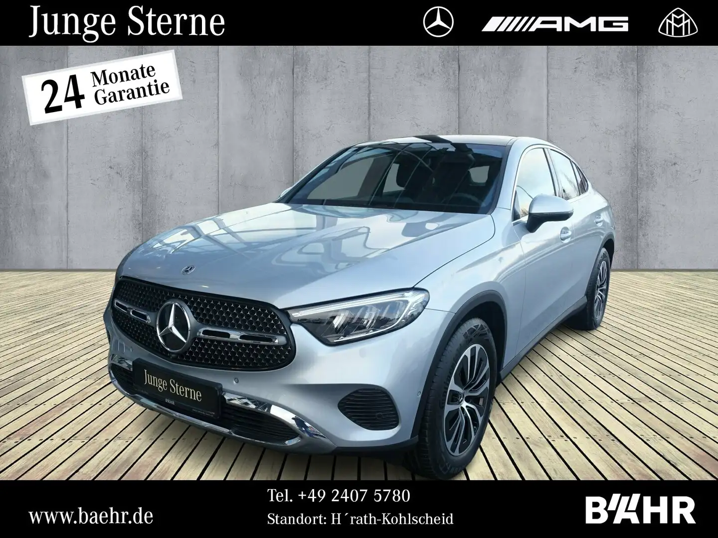 Mercedes-Benz GLC 200 GLC 200 4M Coupé Avantgarde/MBUX/LED/Pano/AHK Silber - 1