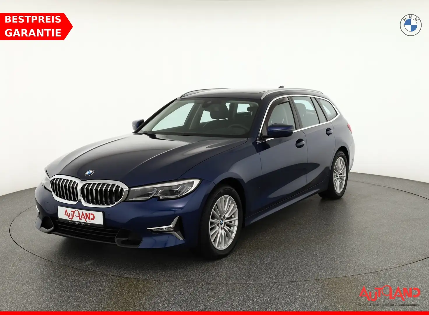 BMW 320 320d Touring Luxury Line Laser Navi Panorama DAB Bleu - 1