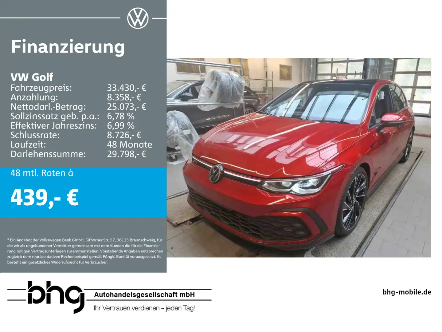 Volkswagen Golf GTI Golf 2.0 TSI OPF DSG GTI Rot - 1