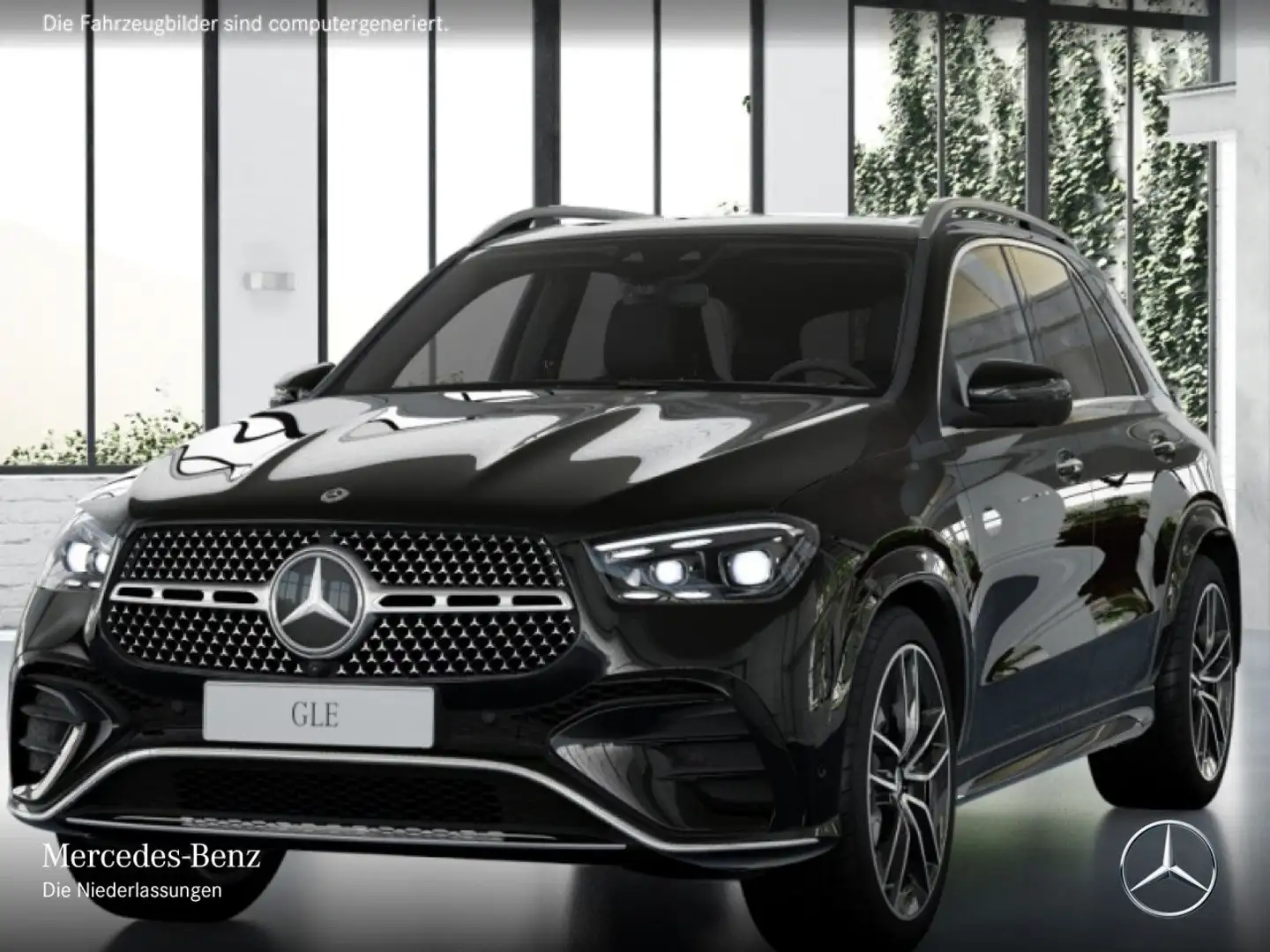 Mercedes-Benz GLE 450 4M AMG+PANO+360+AHK+MULTIBEAM+22"+HUD+SPUR Schwarz - 2