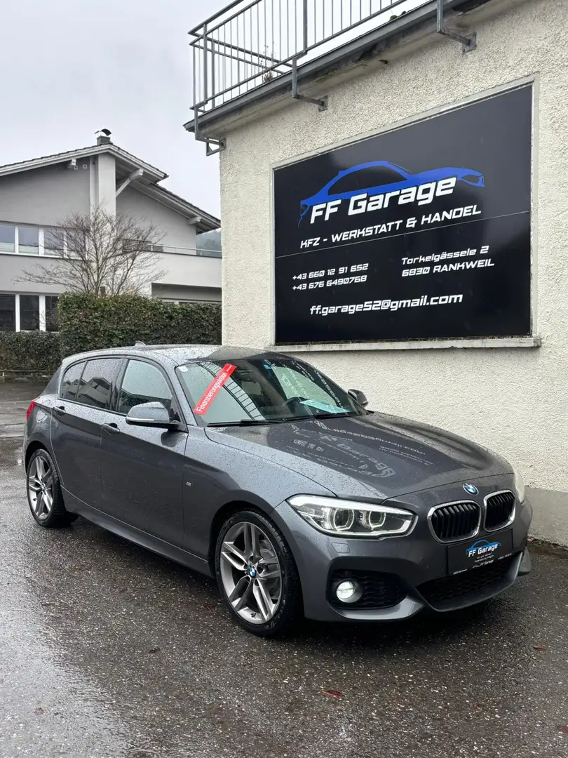 BMW 118 118d M Sport Aut. M Sport Grau - 1