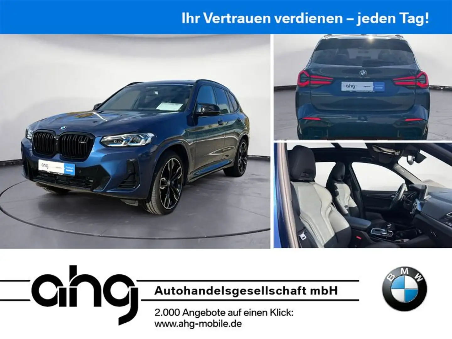BMW X3 M i AT Navi Aktive Geschw. Head Up Laserlich Blau - 1