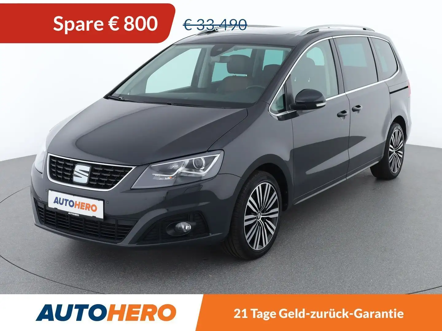 SEAT Alhambra 2.0 TDI Xcellence *7-SITZER*PANO*CAM*SHZ*MASSAGE* Grau - 1