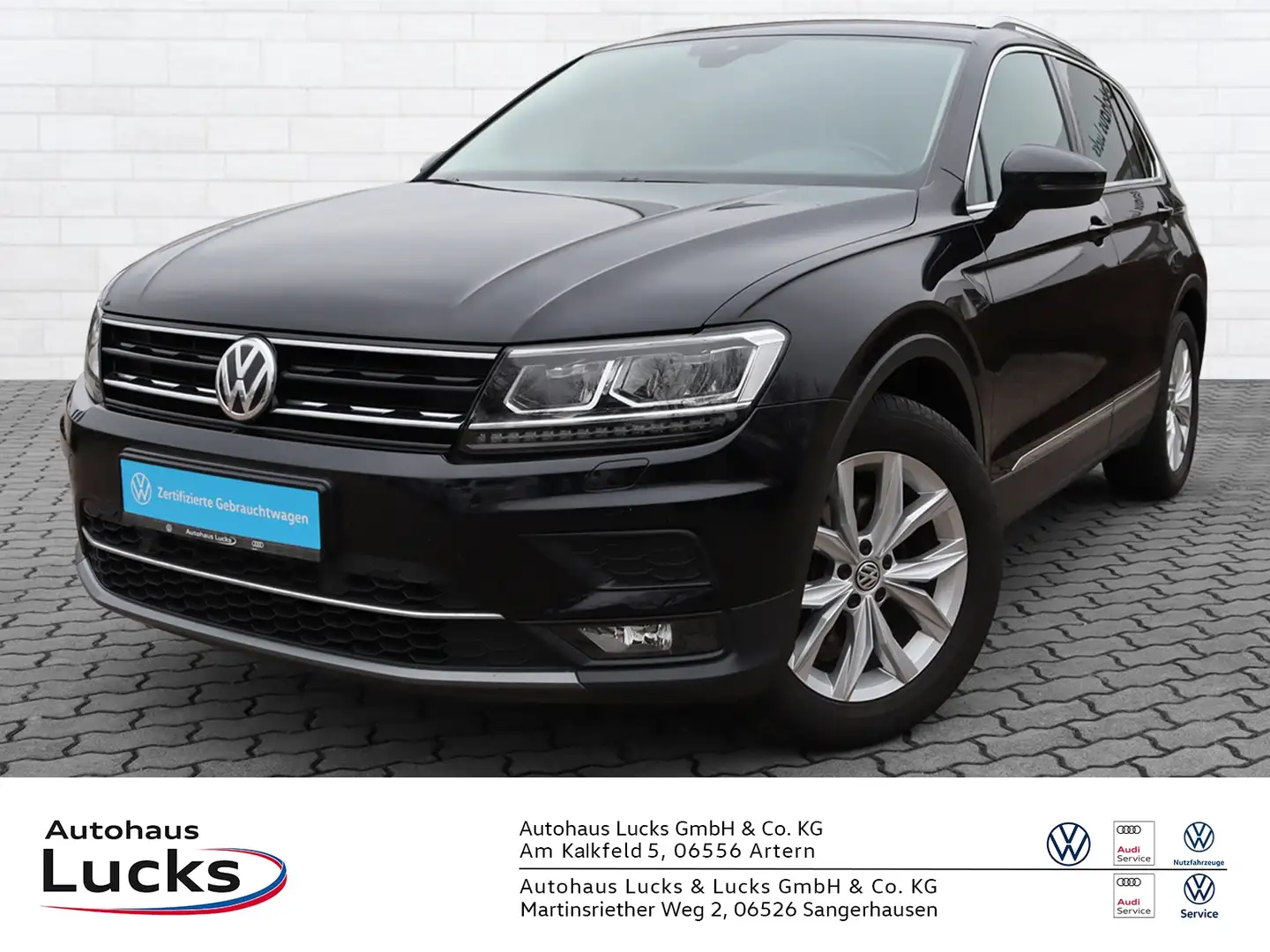Volkswagen Tiguan Highline 2.0 TDI DSG LED ACC AHK Noir - 2