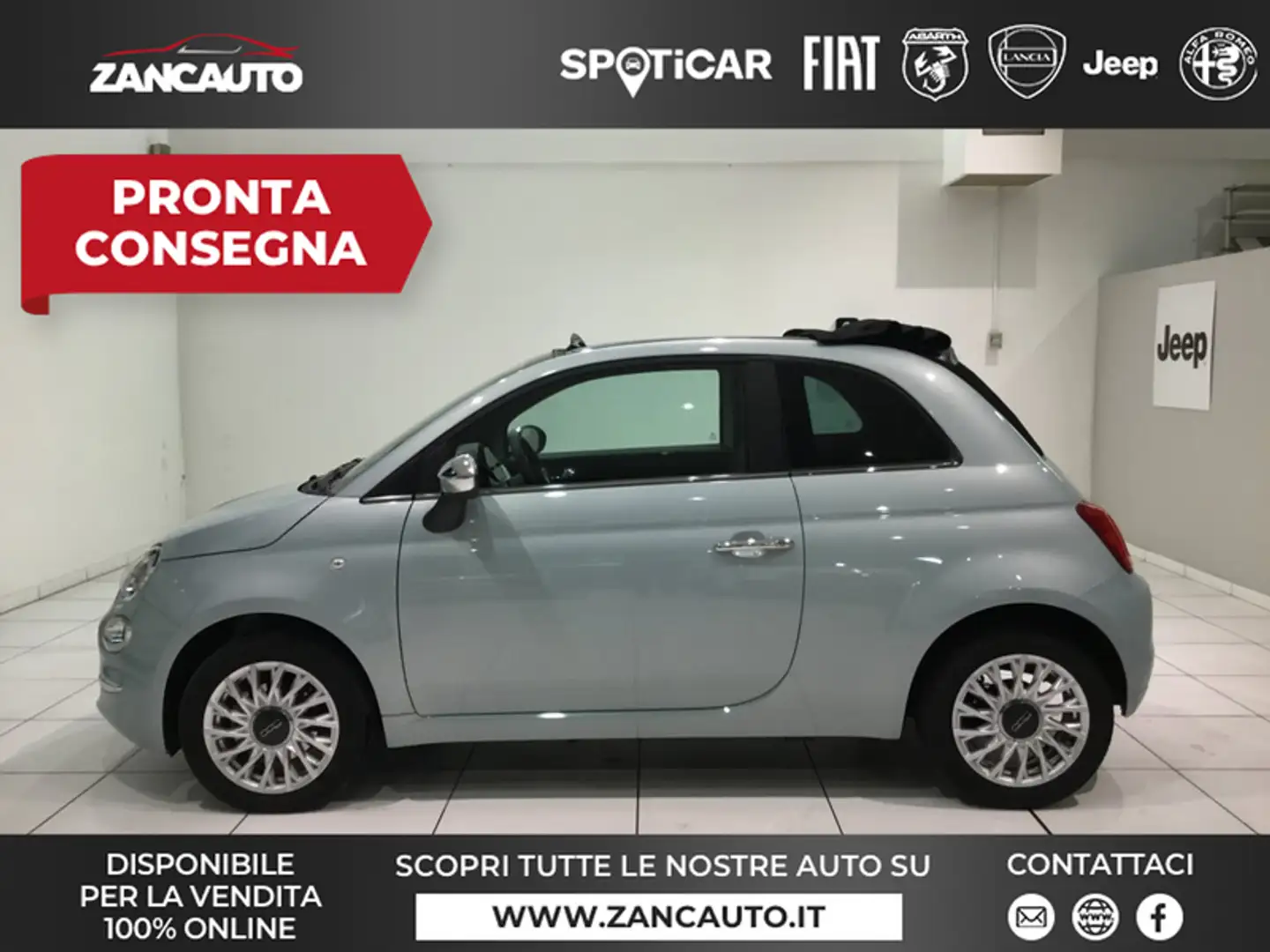 Fiat 500C 1.0 Hybrid Dolcevita MY23 Verde - 1