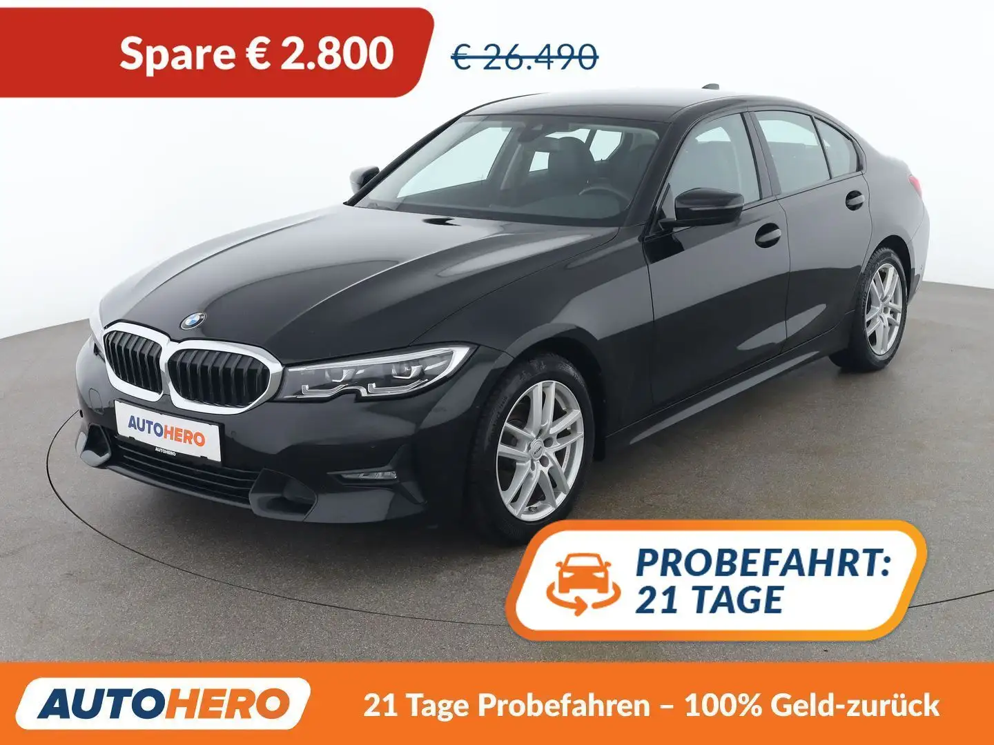 BMW 318 318d Mild-Hybrid Sport Line Schwarz - 1