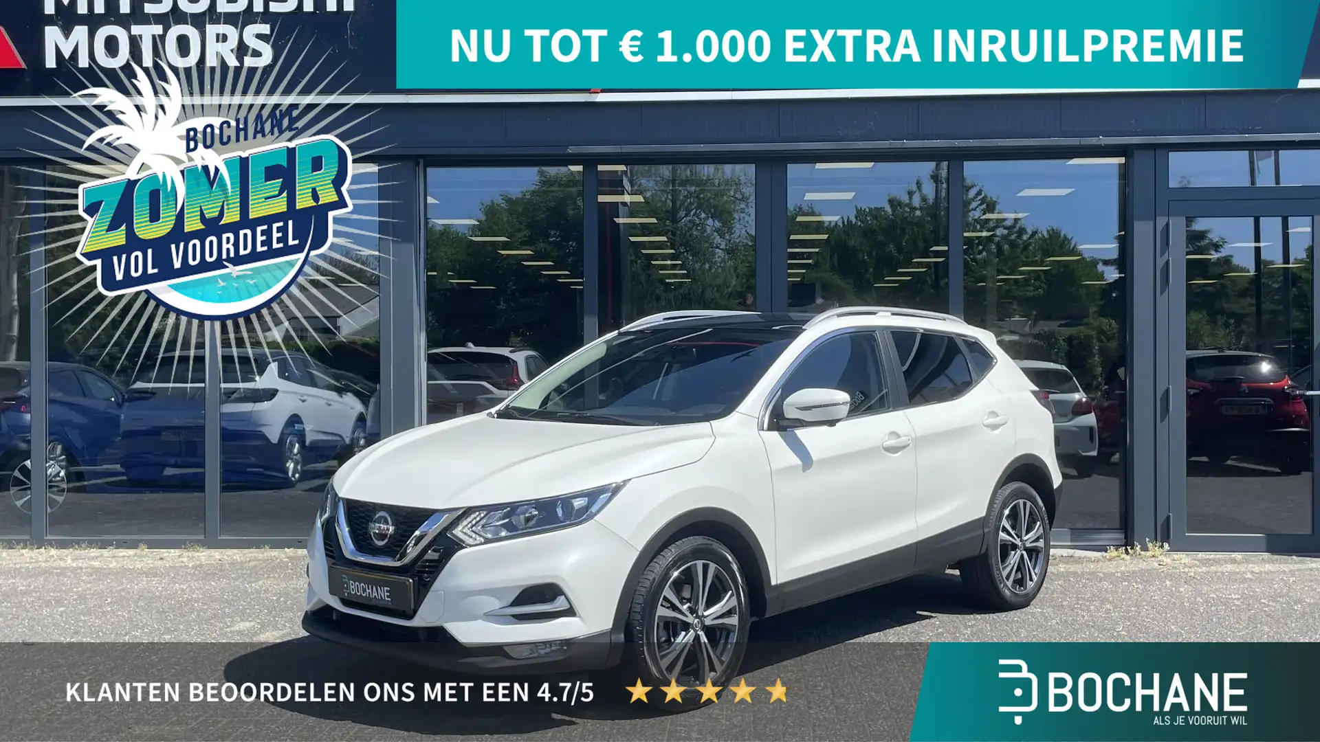 Nissan Qashqai 1.2 N-Connecta | Panoramadak | Trekhaak | Automaat Blanc - 1