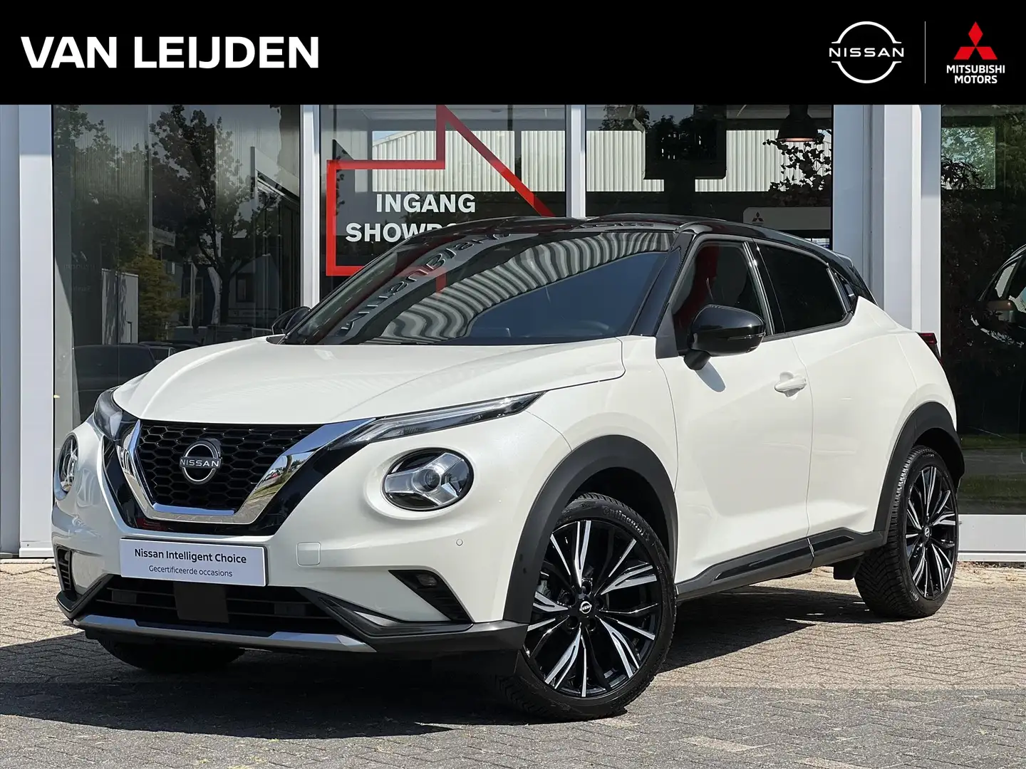 Nissan Juke 1.0 DIG-T 114pk DCT N-Design | Trekhaak | Leder | Wit - 1