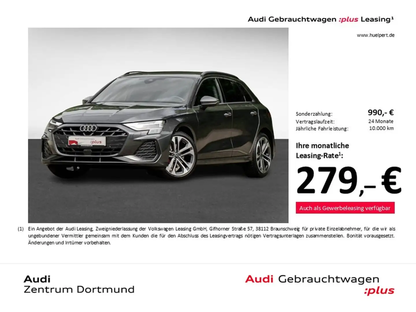 Audi A3 Sportback 35 S LINE FACELIFT AHK CAM ACC LM19 Gris - 1