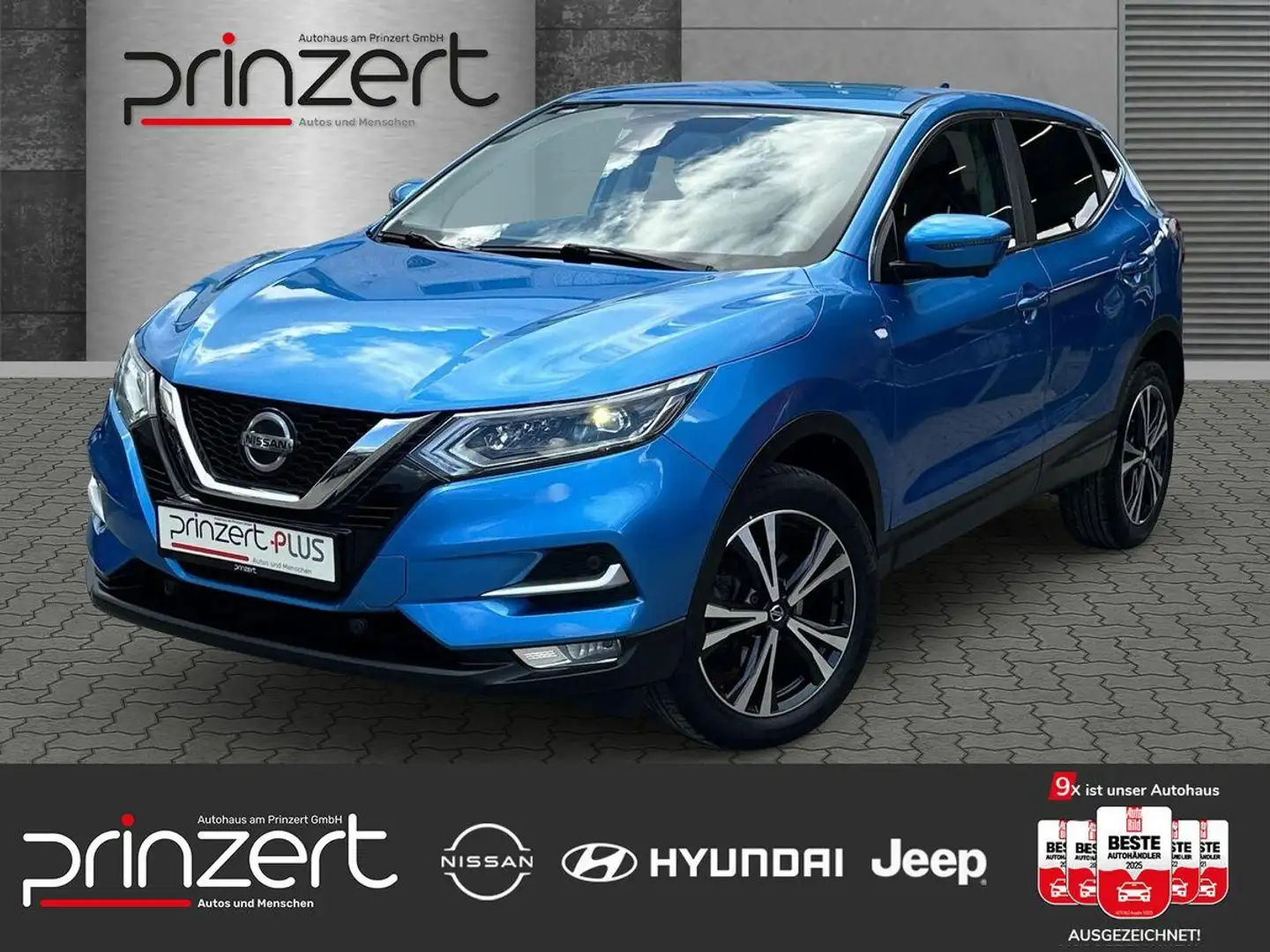Nissan Qashqai 1.3 DIG-T "N-Connecta" LED*Winter-Paket*Teilleder Blauw - 1