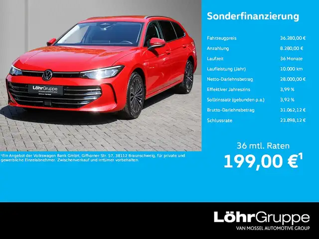 2025 Volkswagen Passat in Red for sale