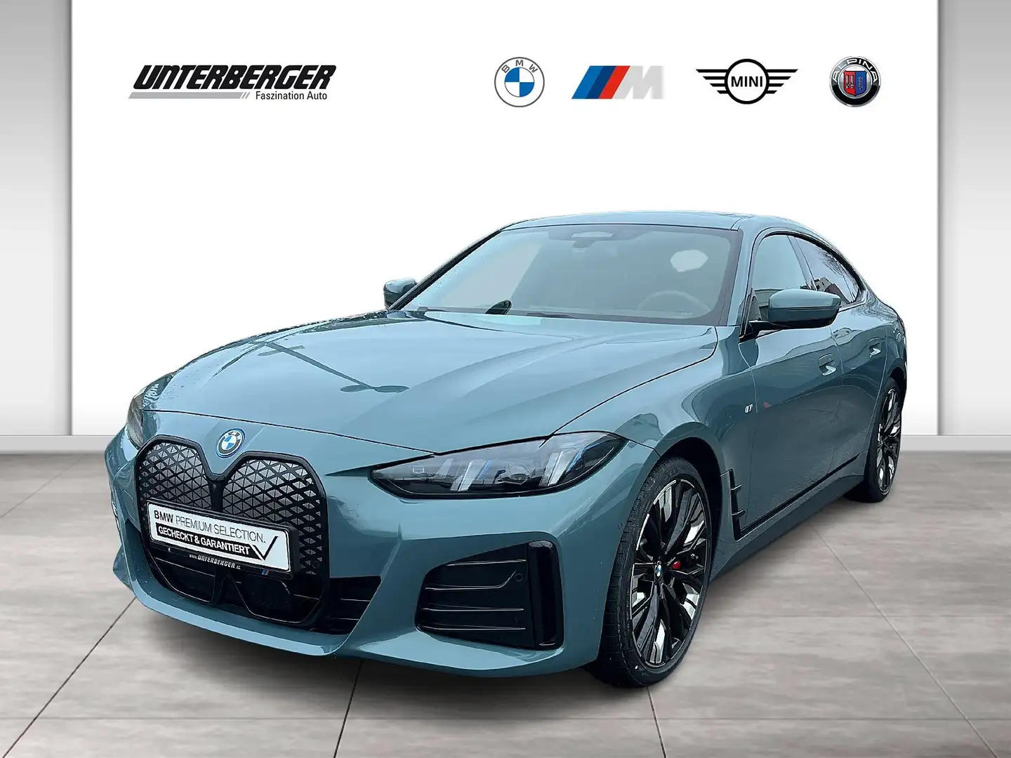 BMW i4 xDrive40 Gran Coupé M Sportpaket HK HiFi DAB Grün - 1