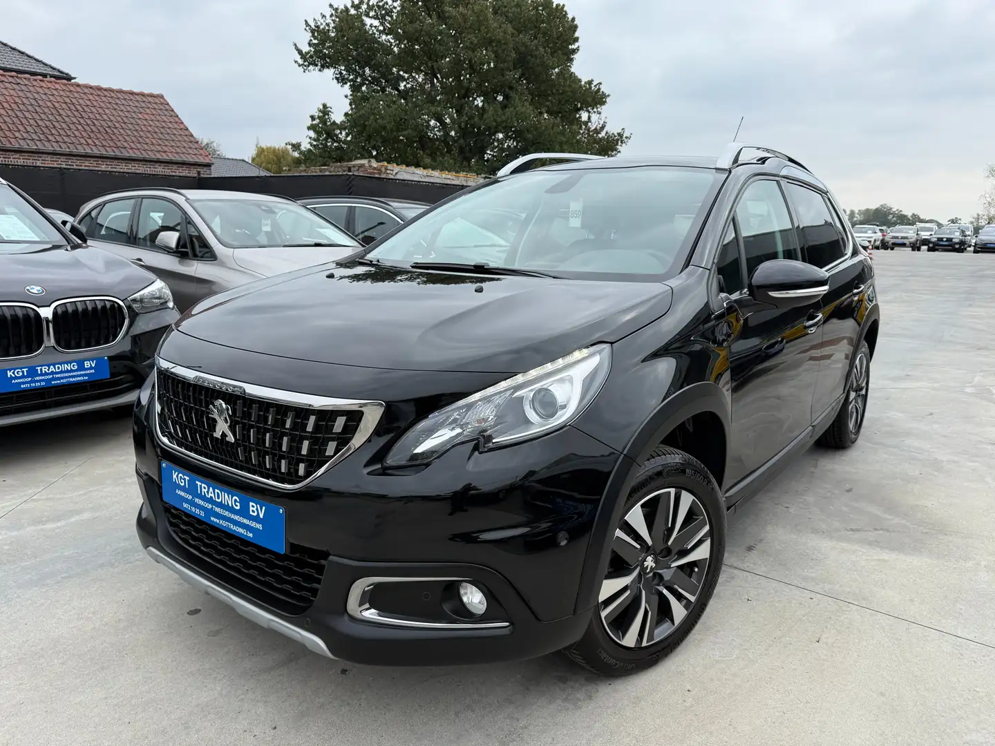 Peugeot 2008 1.2i 110PK NAVIGATIE ZWART LEDER PANORAMISCH-DAK Schwarz - 1