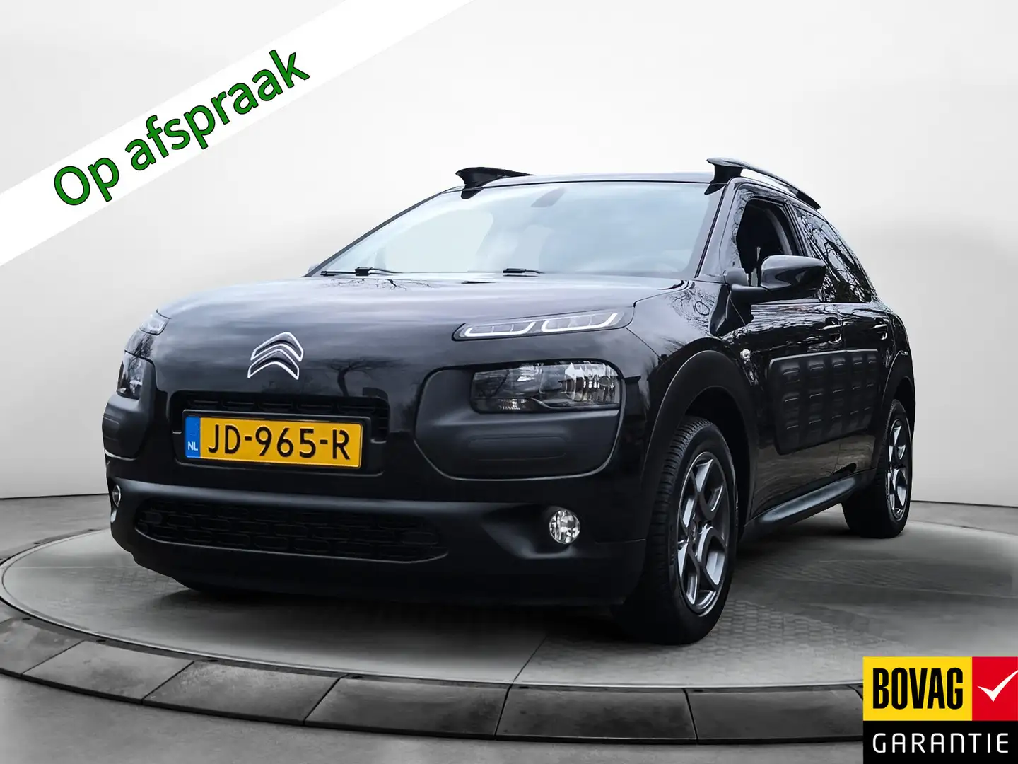 Citroen C4 Cactus 1.2 PureTech Shine 2e-Eig. Keurig-Onderh. BOVAG-Ga Siyah - 1