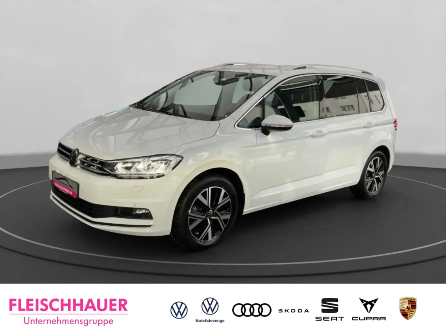 Volkswagen Touran 2.0 TDI DSG Highline AHK-klap. Navi Digitales Cock Weiß - 1