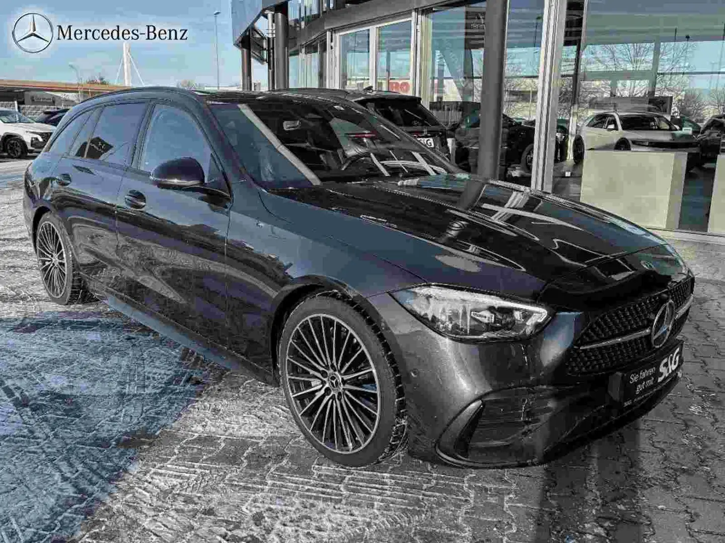 Mercedes-Benz C 200 T AMG Night+MBUX+360°+Pano+Totwink+AHK Grau - 2
