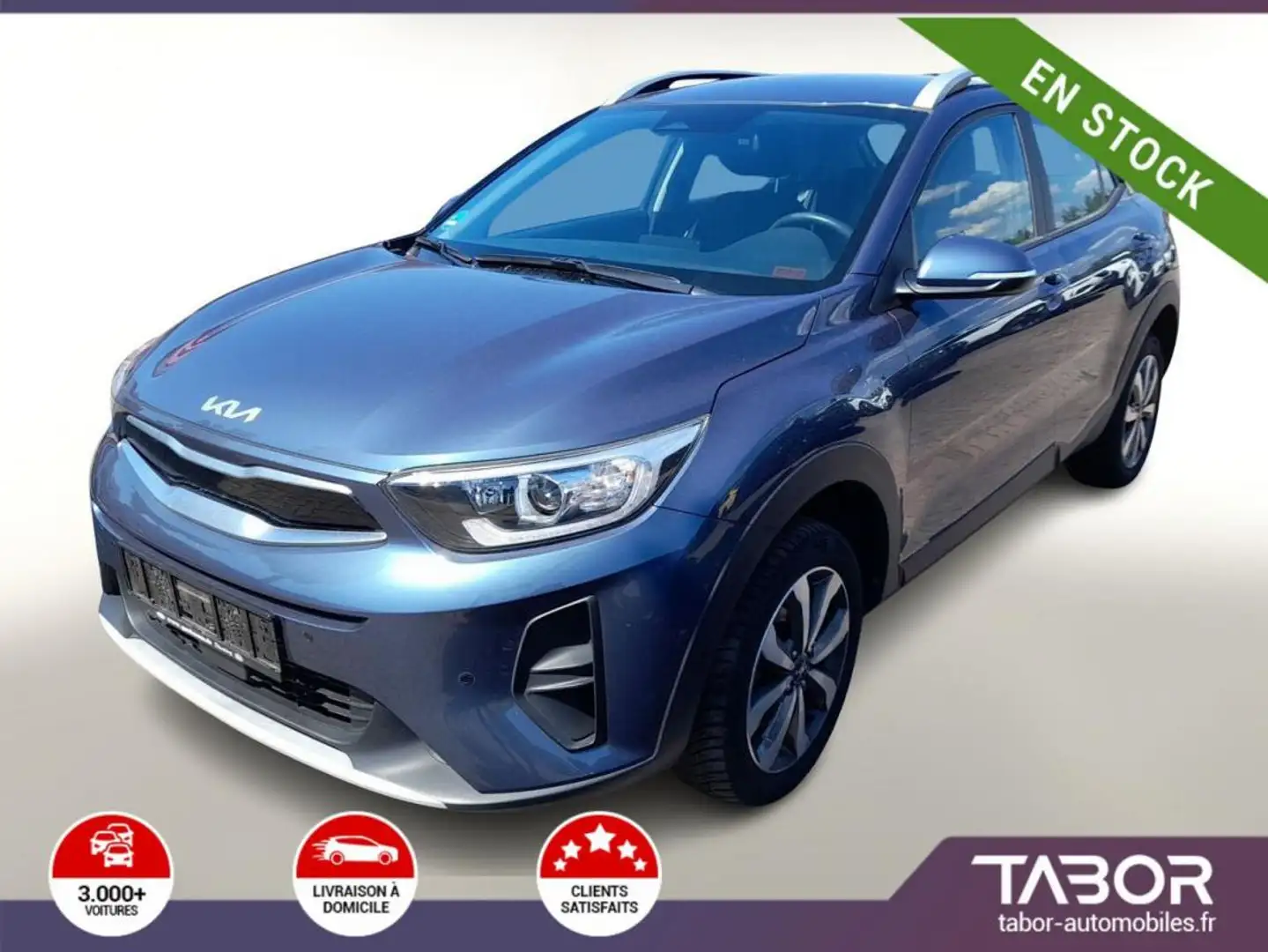 Kia Stonic 1.0 T-GDI 100 DCT Vision LED radars Bleu - 1