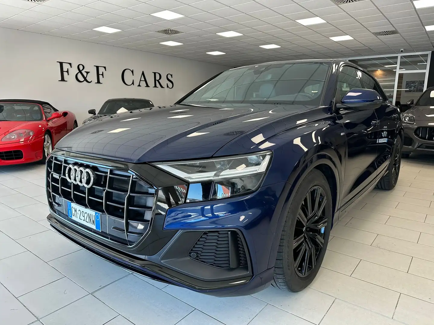 Audi Q8 50 3.0 tdi S line quattro Uff.Italiana UniPropriet Blu/Azzurro - 1