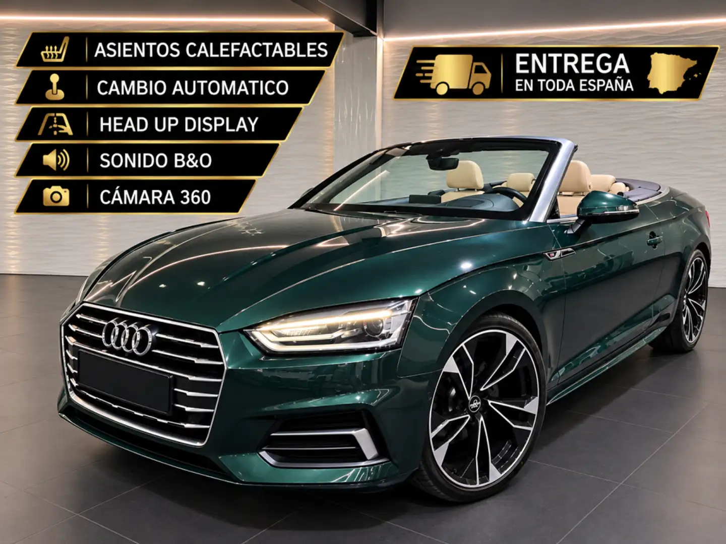 Audi A5 Cabrio 40 TFSI Advanced S tronic Verde - 1