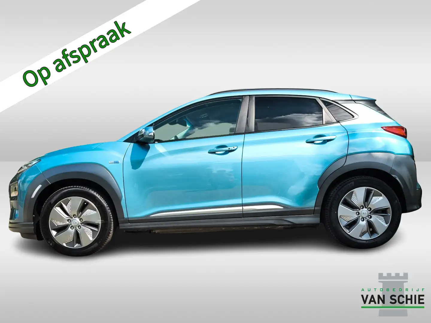 Hyundai KONA EV Premium 64 kWh 3-Fase 1e-Eig. & Keurig-Onderh. Blauw - 2
