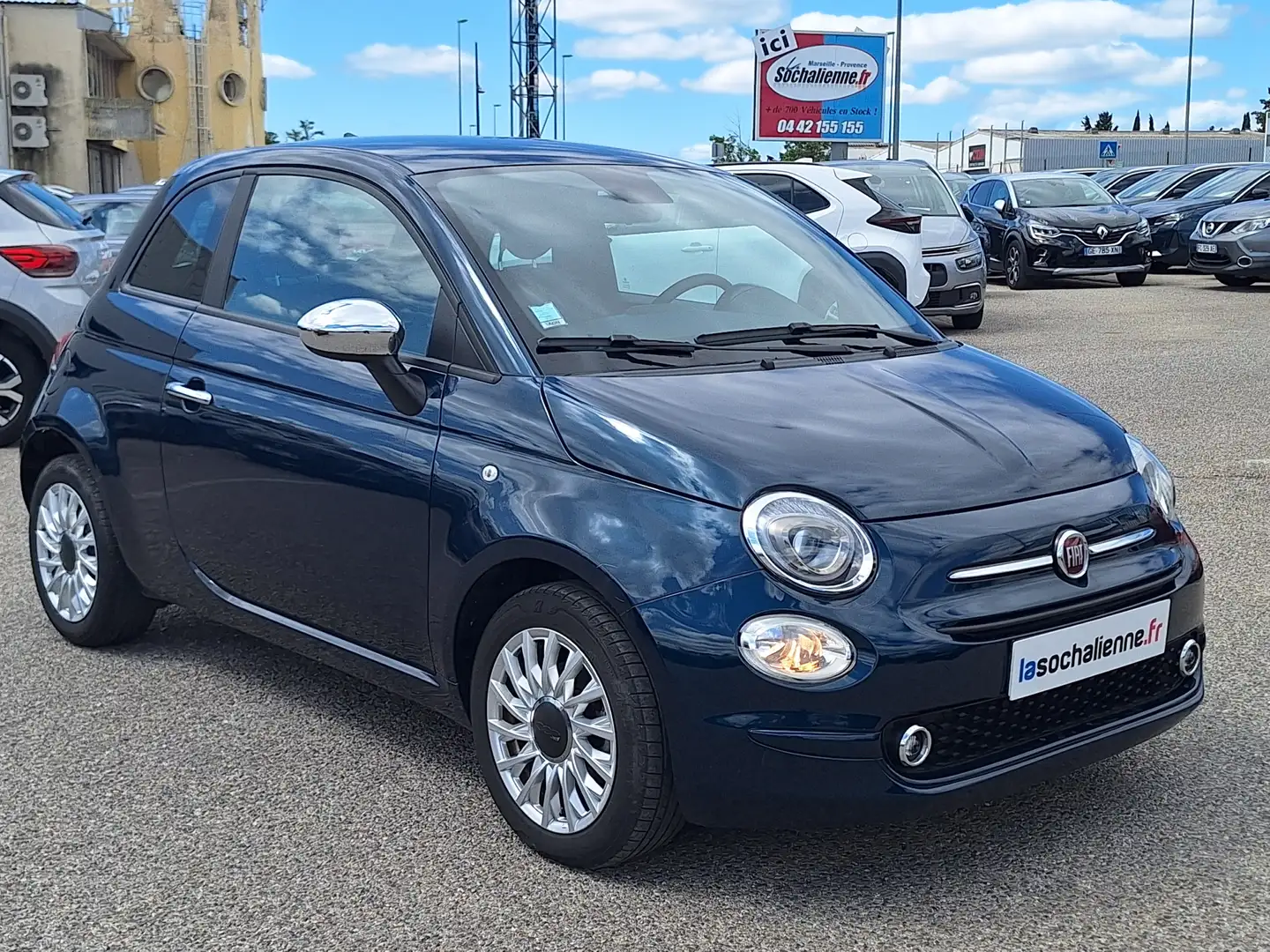 Fiat 500 1.0 70 ch Hybride BSG S/S Bleu - 2