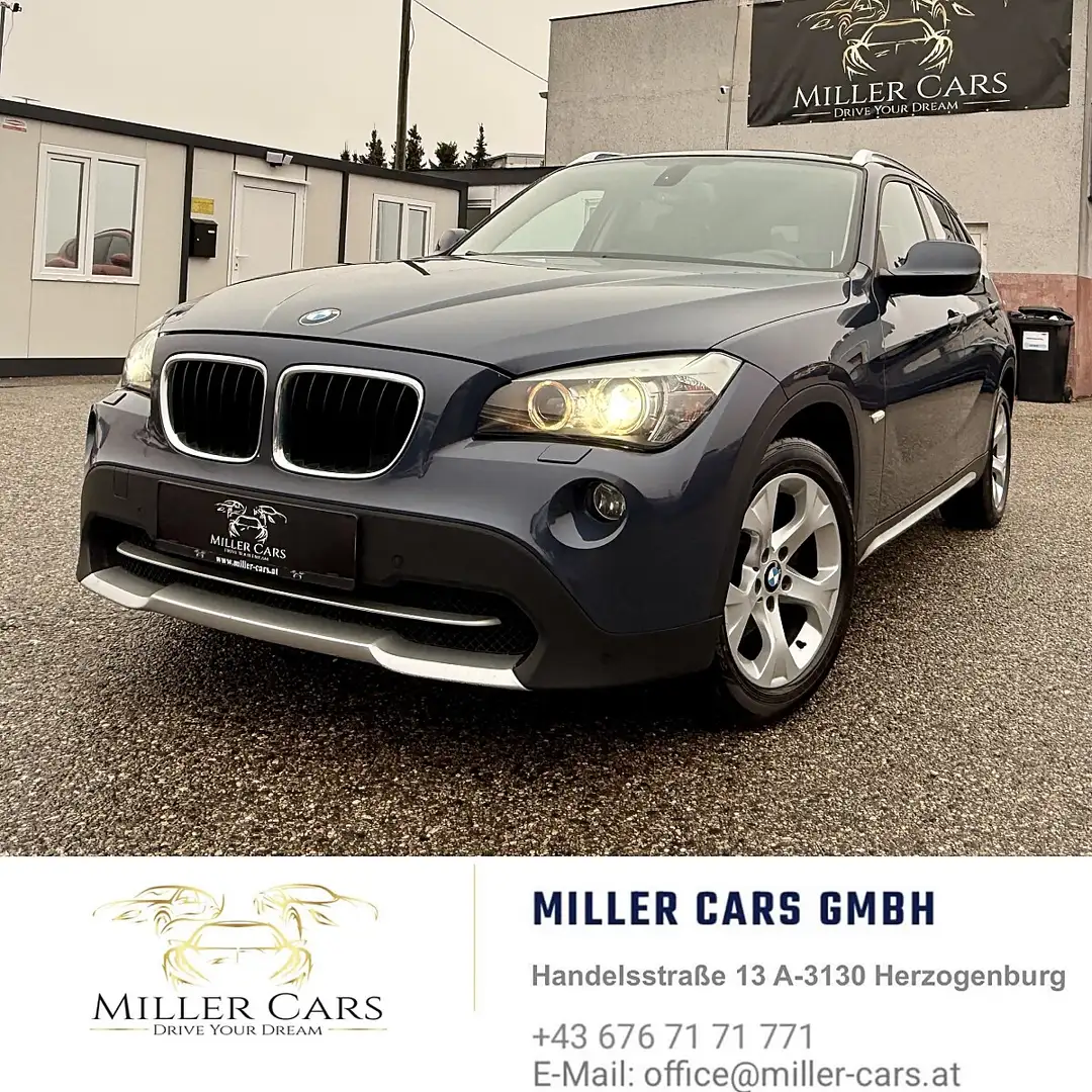 BMW X1 xDrive20d Österreich Paket Aut.*Servicegepflegt... Blau - 2