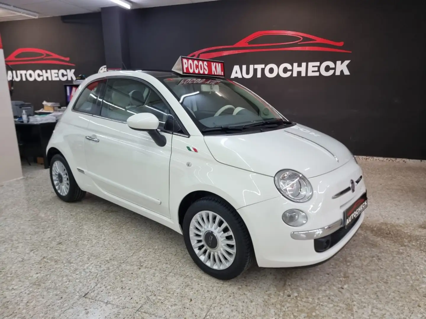 Fiat 500 1.2 Lounge Blanc - 1