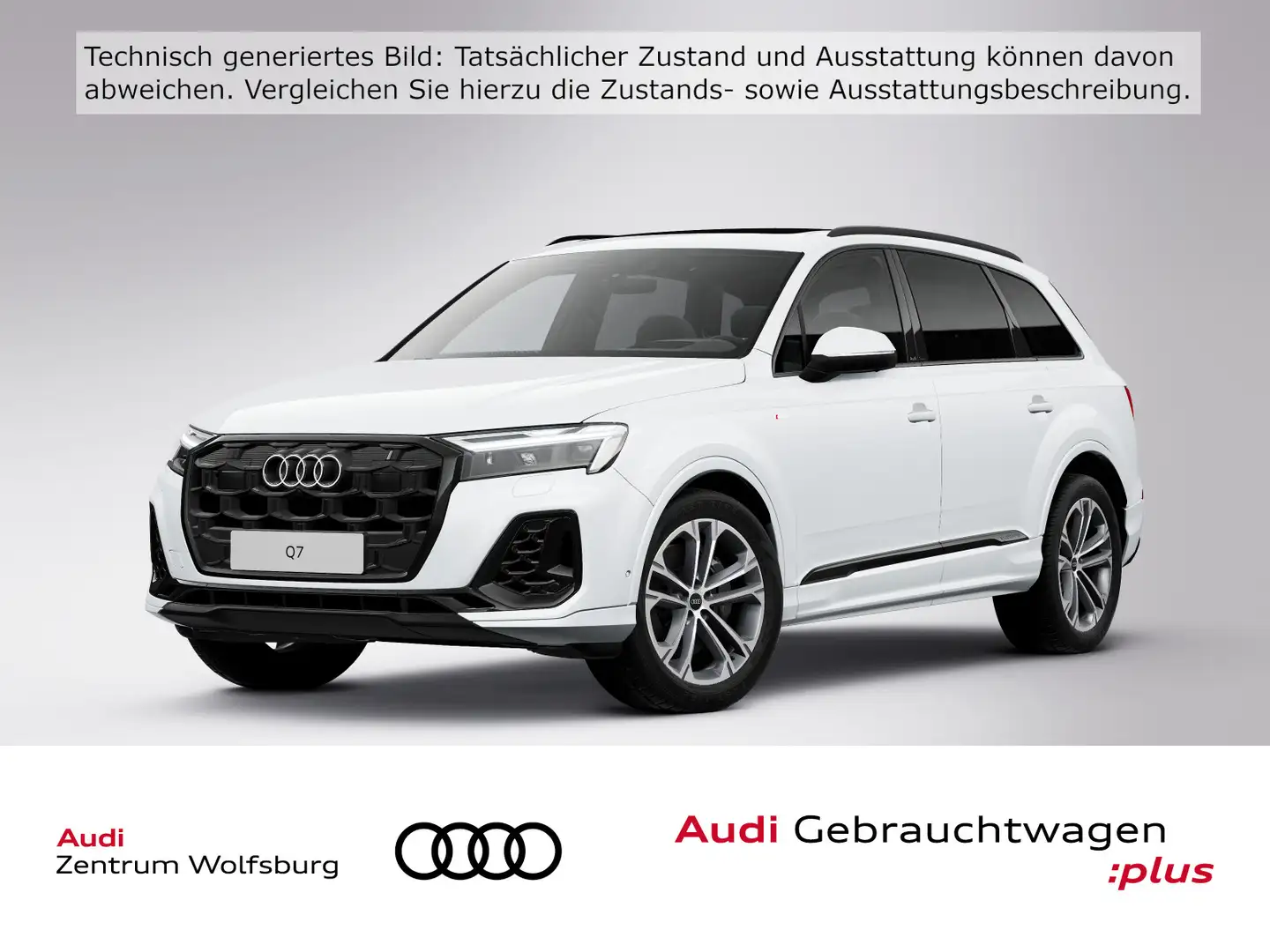 Audi Q7 55 TFSI quattro tiptronic S line 7.Sitze/Pano Weiß - 1