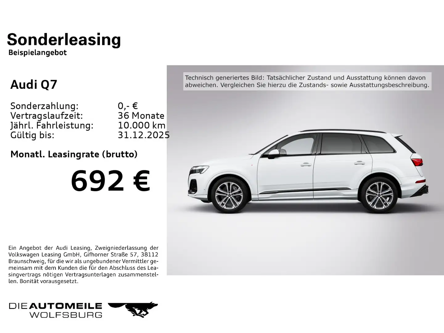 Audi Q7 55 TFSI quattro tiptronic S line 7.Sitze/Pano Weiß - 2