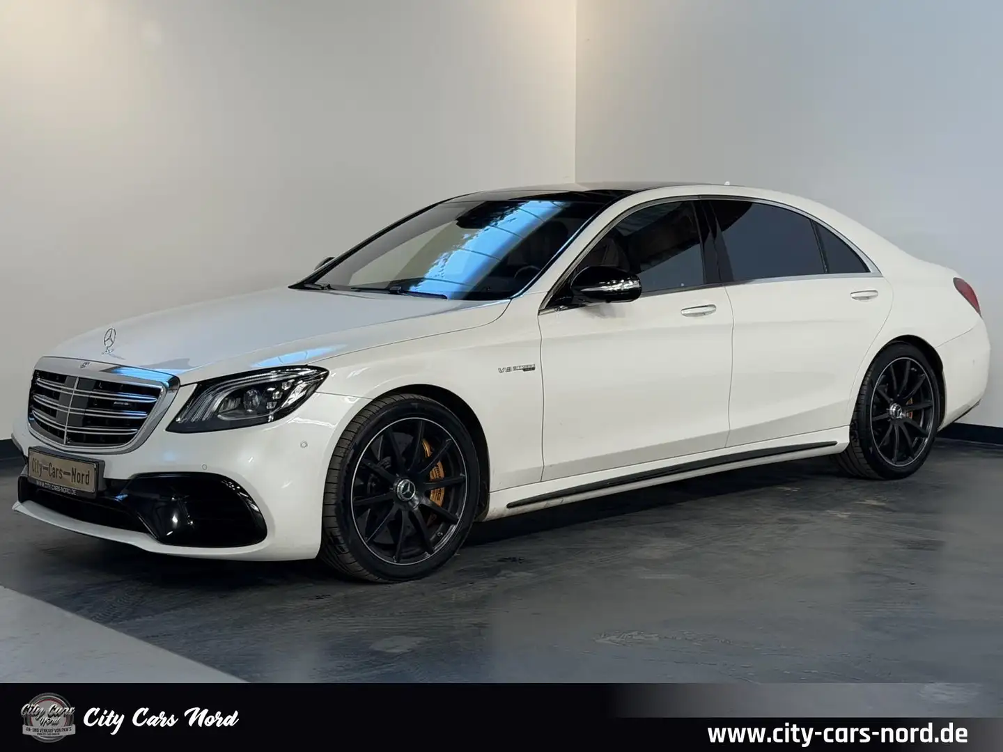 Mercedes-Benz S 63 AMG 4Matic+ L PANO+KERAMIK+FOND+CHAUFFEUR Blanco - 1