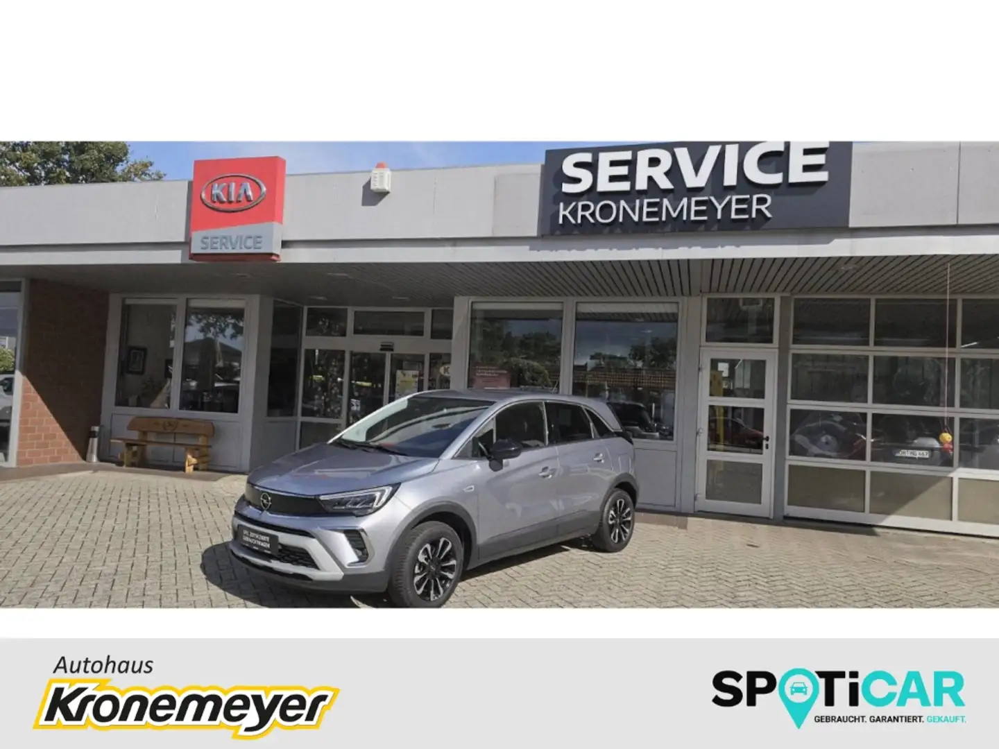 Opel Crossland Elegance 1.2 Turbo 130 PS Automatik Navi Rückfahrk Grau - 1