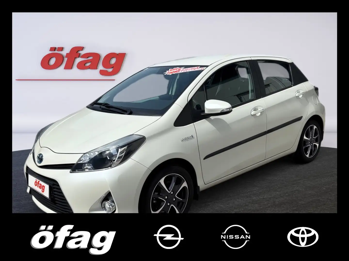 Toyota Yaris 1.5 Style Navi+SHZ+Bel.Sitz+Fernlichtass. Weiß - 1