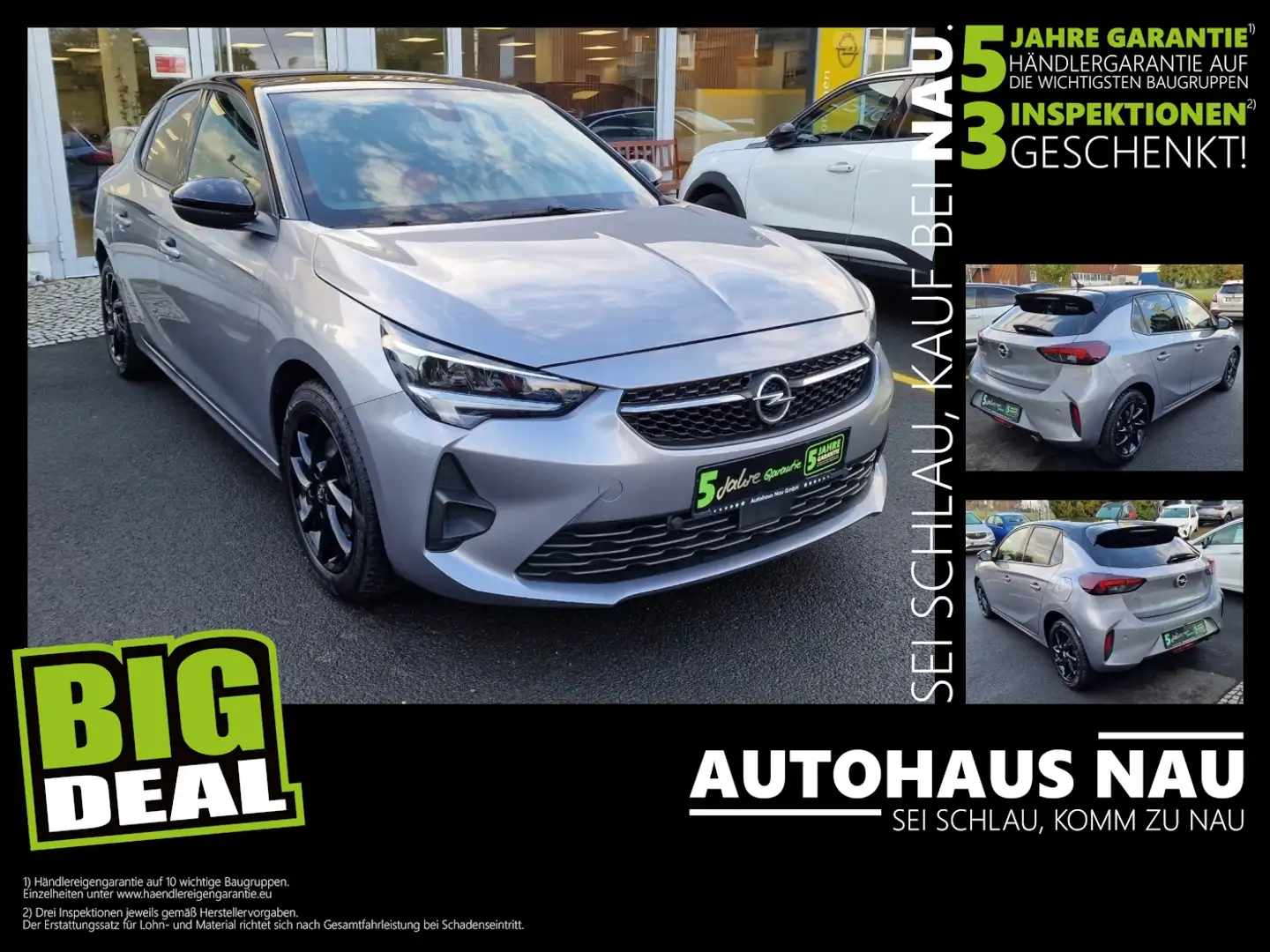 Opel Corsa F 1.2 Turbo GS Line LED+SHZ+Kam.+KlimaA+LM Grijs - 1