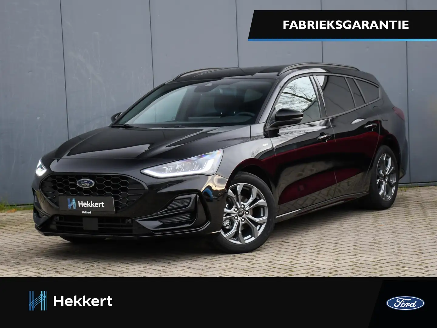 Ford Focus Wagon ST Line X 1.0 EcoBoost Hybrid 125pk WINTER P Zwart - 1