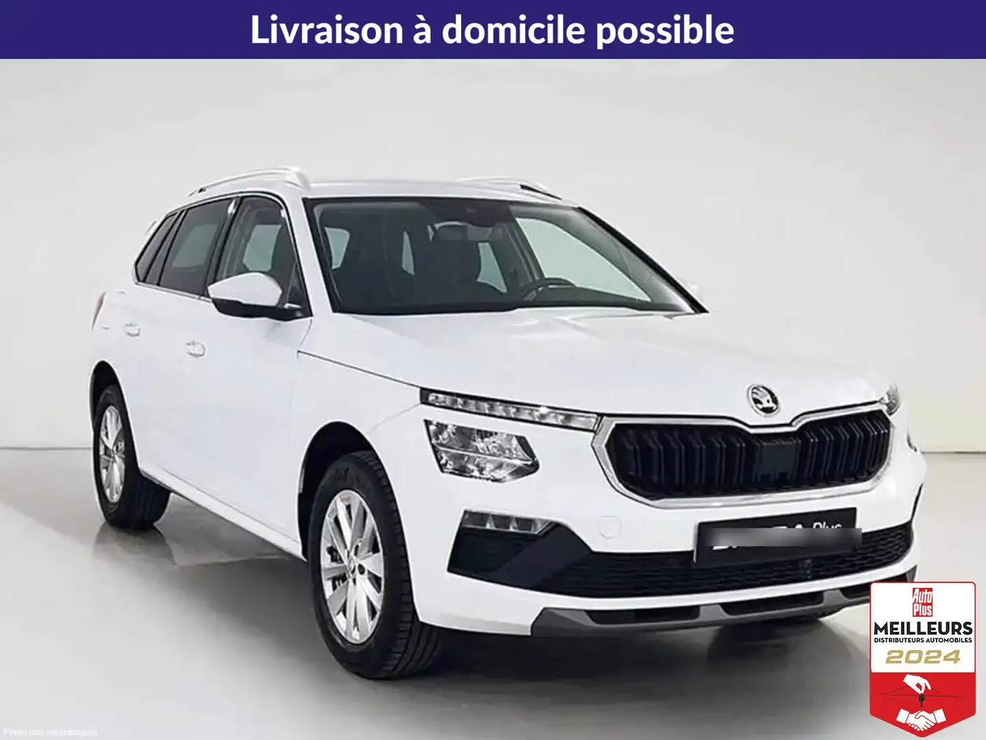 Skoda Kamiq TSI 116 DSG7 Selection +Caméra +Pack hiver Blanc - 1