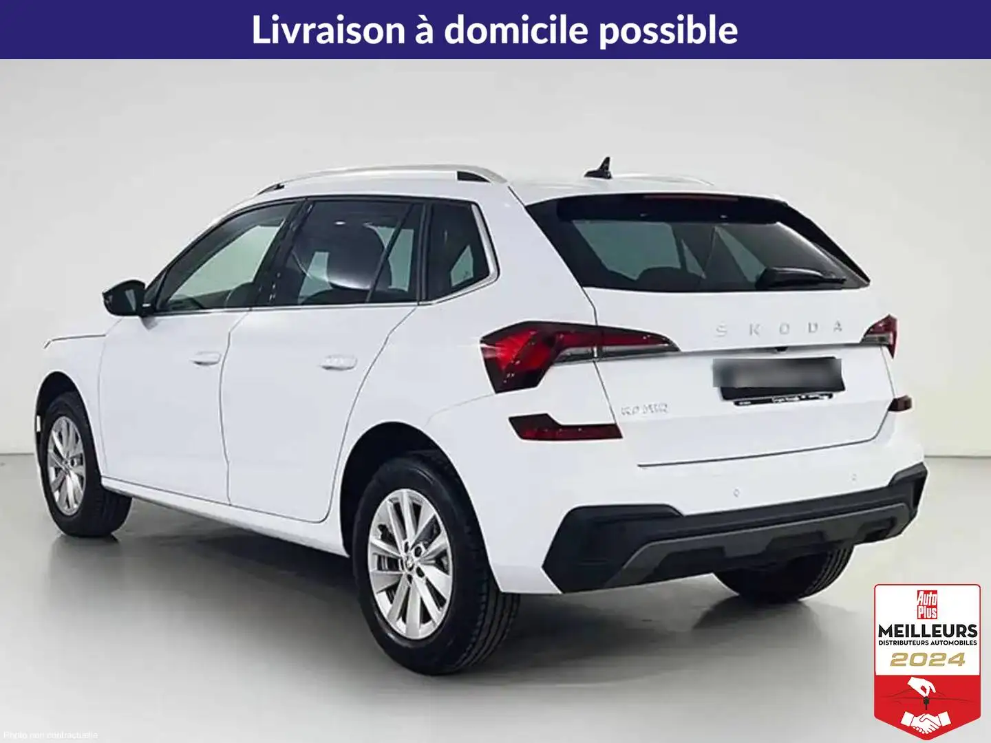 Skoda Kamiq TSI 116 DSG7 Selection +Caméra +Pack hiver Blanc - 2