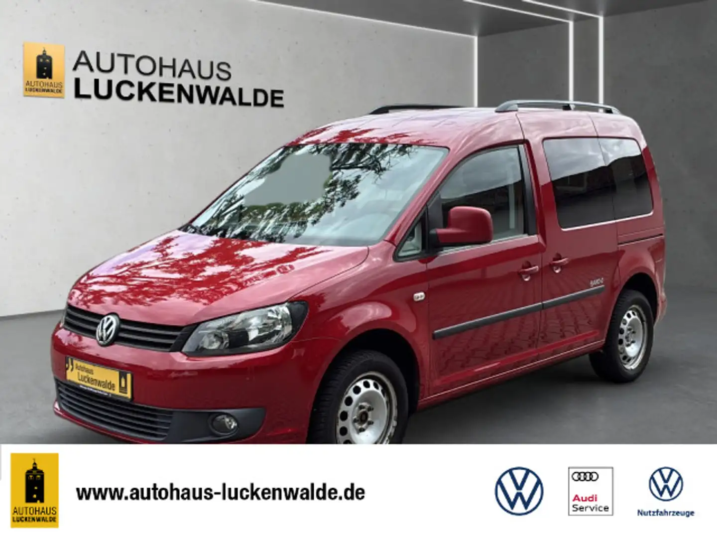 Volkswagen Caddy 1.6 TDI JAKO-O *AHK*GRA*StdHz*SHZ* Rot - 1