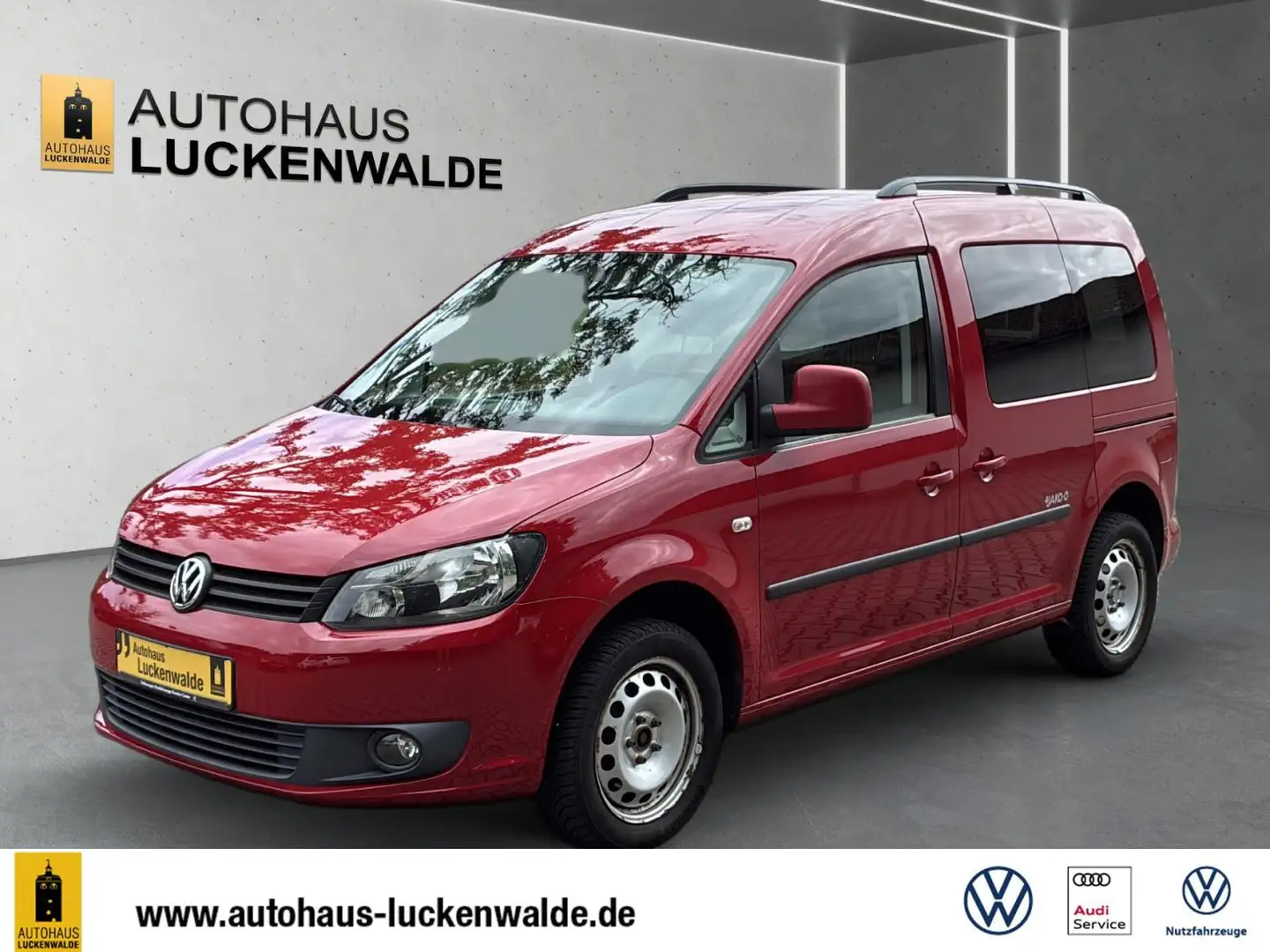 Volkswagen Caddy 1.6 TDI JAKO-O *AHK*GRA*StdHz*SHZ* Rot - 2