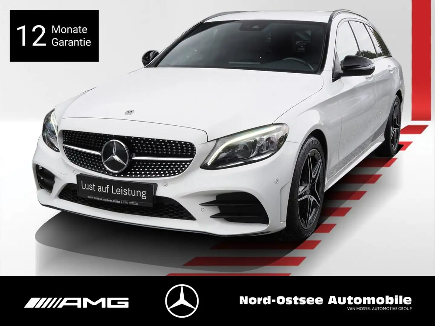 Mercedes-Benz C 200 d T AMG NIGHT MULTIBEAM KAMERA SHZ Blanc - 1