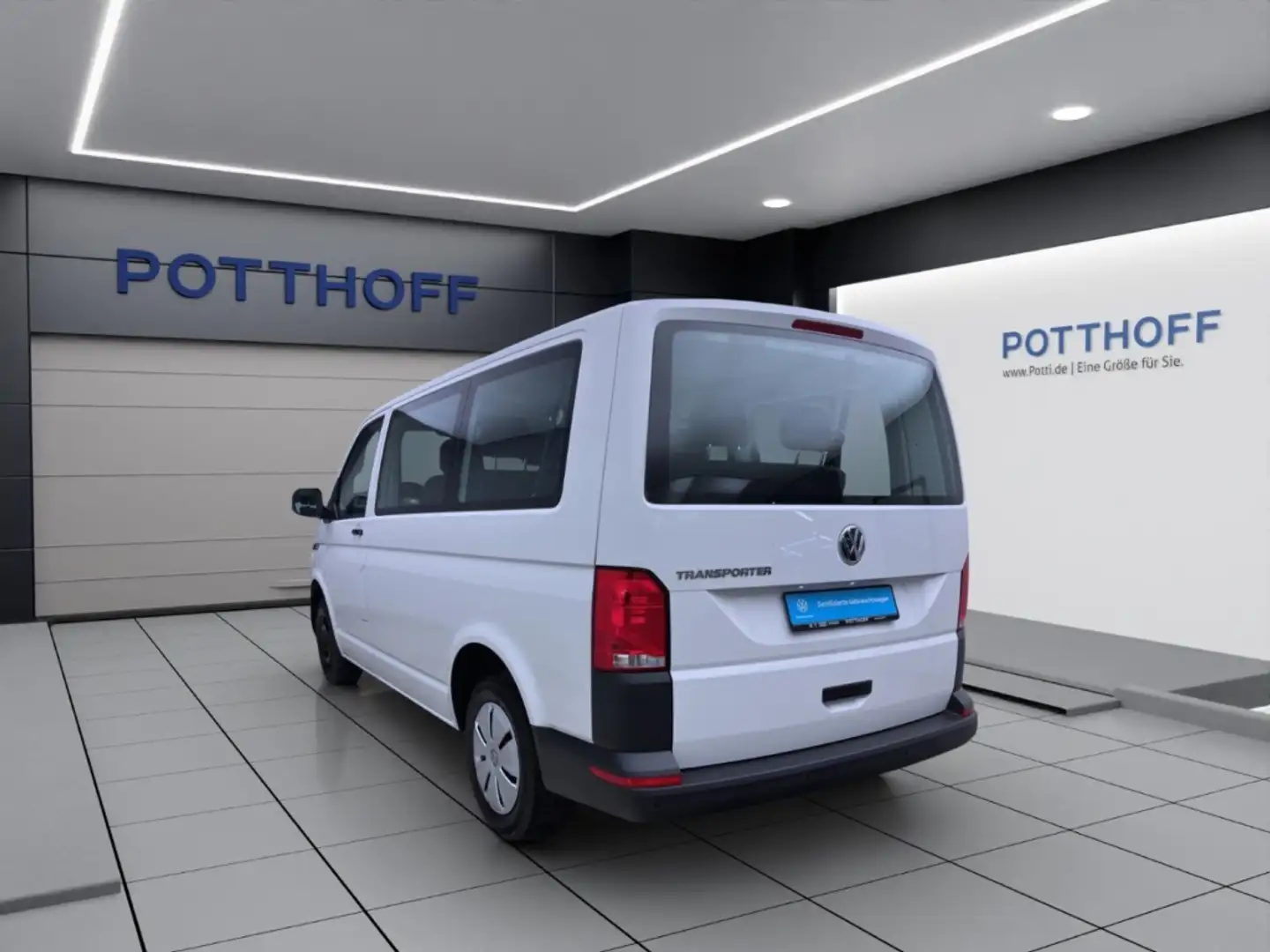 Volkswagen T6.1 Transporter Kombi 2.0 TDI 9-SITZER NAVI KLIMA PDC Weiß - 2