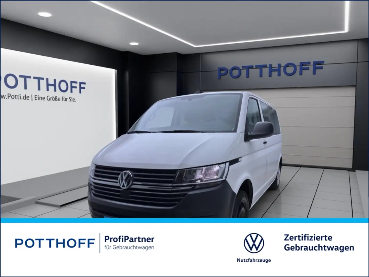 Volkswagen T6.1 Transporter Kombi 2.0 TDI 9-SITZER NAVI KLIMA PDC Weiß - 1