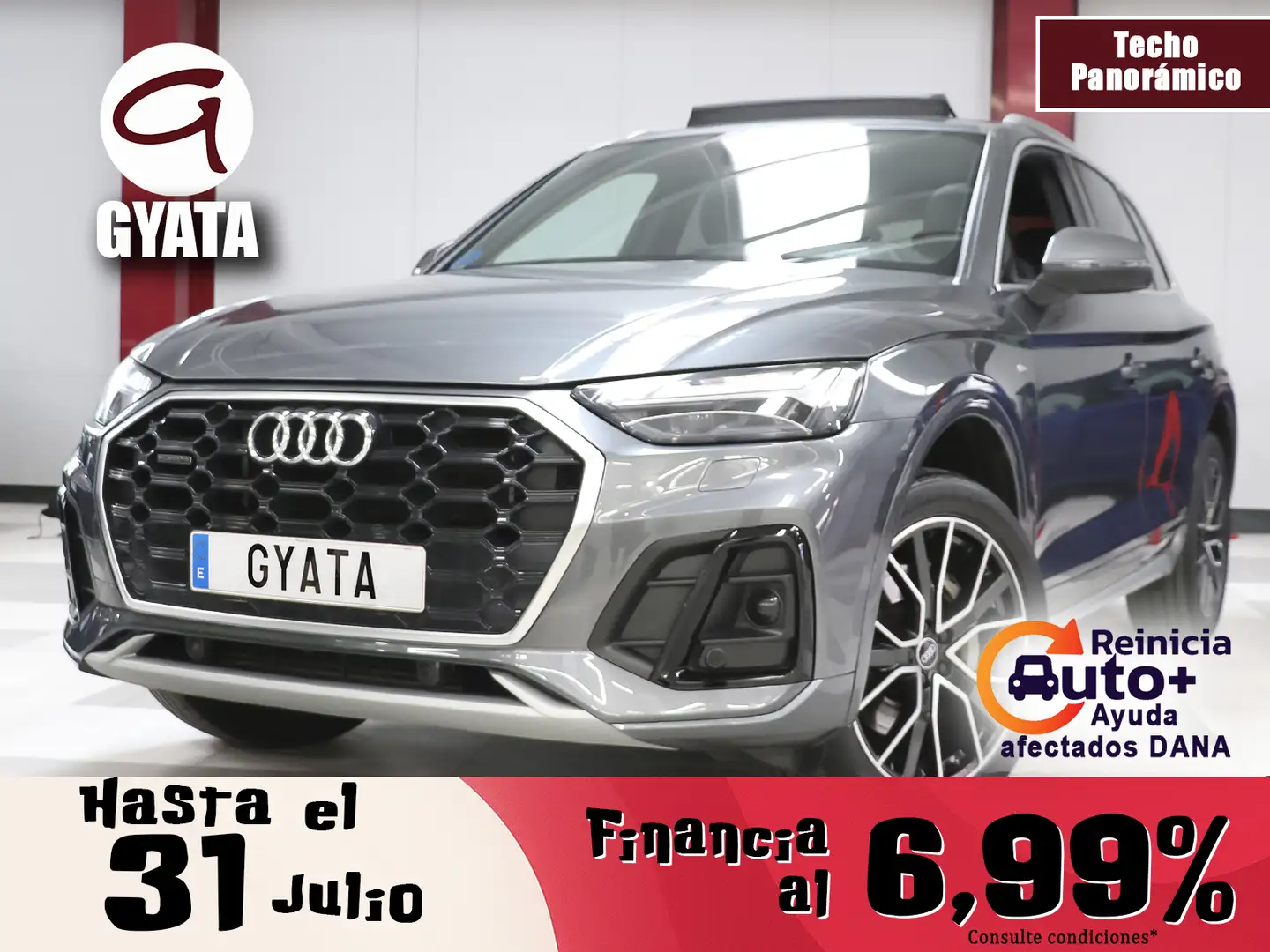Audi Q5 55 TFSIe S line quattro-ultra S tronic Gris - 1